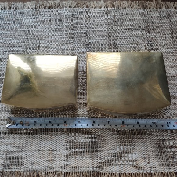 Vintage Pair (2) of Nesting Brass Trinket Boxes - Picture 11 of 12